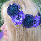 Mermaid Hair Flowers with Cameo