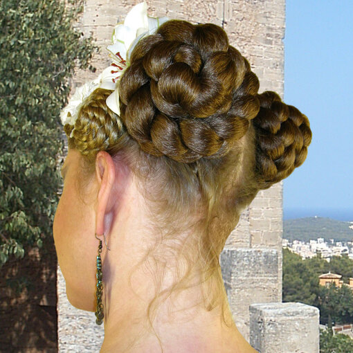 Braided Hair Buns, voluminous