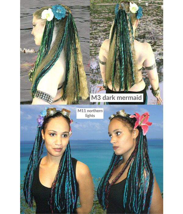 Clip-In Dreads MERMAID & PFAU