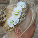Kleine Haarblumen weiß