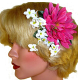 Pink Fairy Hair Flower 2 x