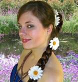 Weiße Margerite Haarschmuck