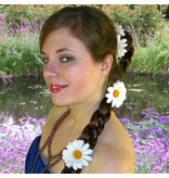 Weiße Margerite Haarschmuck