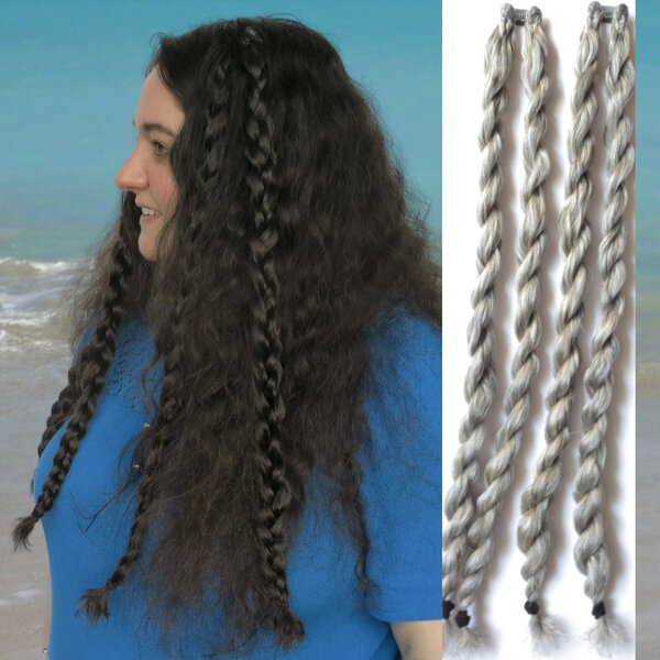 Messy Clip-In Accent (Twist) Braids S