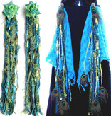 Mermaid (Peacock) hip & hair tassel clip/ yarn fall Mermaid (Peacock) hip & hair tassel clip/ yarn fall
