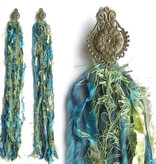 Mermaid (Peacock) hip & hair tassel clip/ yarn fall Mermaid (Peacock) hip & hair tassel clip/ yarn fall