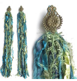 Mermaid (Peacock) hip & hair tassel clip/ yarn fall Mermaid (Peacock) hip & hair tassel clip/ yarn fall