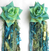 Mermaid (Peacock) hip & hair tassel clip/ yarn fall Mermaid (Peacock) hip & hair tassel clip/ yarn fall