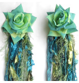 Mermaid (Peacock) hip & hair tassel clip/ yarn fall Mermaid (Peacock) hip & hair tassel clip/ yarn fall