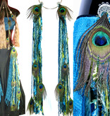 Mermaid (Peacock) hip & hair tassel clip/ yarn fall Mermaid (Peacock) hip & hair tassel clip/ yarn fall