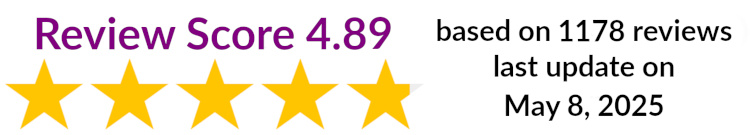 average customer review score, last updated on may 8, 2025