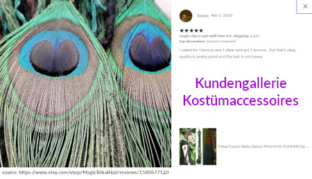 Klicke hier für alle Kundenfotos von Kostümaccessoires für Fantasy Larp und Tribal Fusion Bauchtanz!