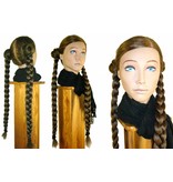 Braided Nostalgic Updo, crimped hair