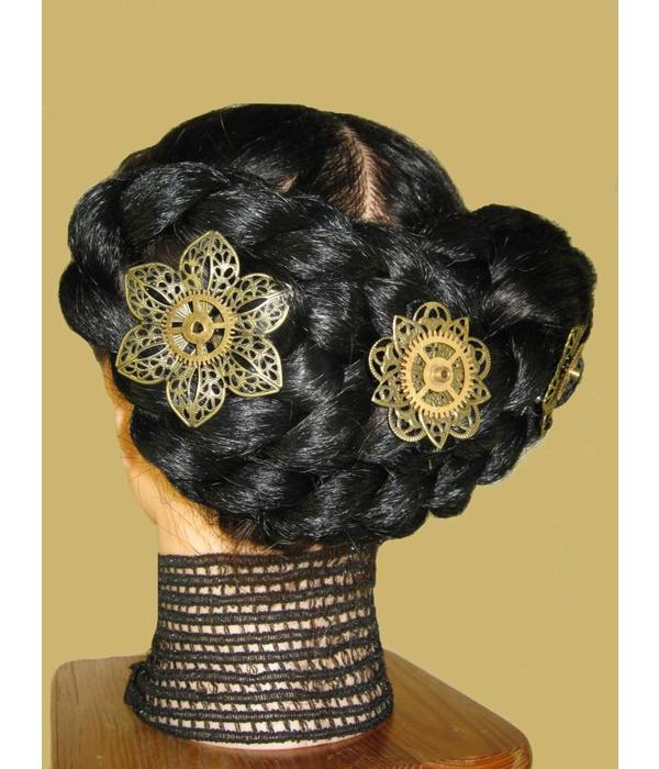 3 Mechanical Steampunk Hair Flowers