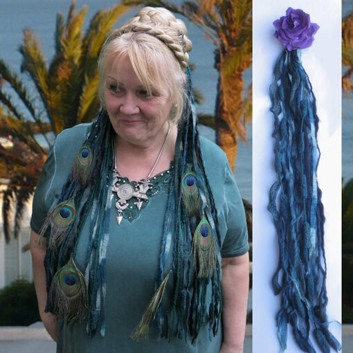 Gothic Nixe (Pfau) Gürtelclip