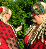 Clip-in Korkenzieherlocken, historisch, Barock oder Sissi