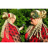 Clip-in Korkenzieherlocken, historisch, Barock oder Sissi