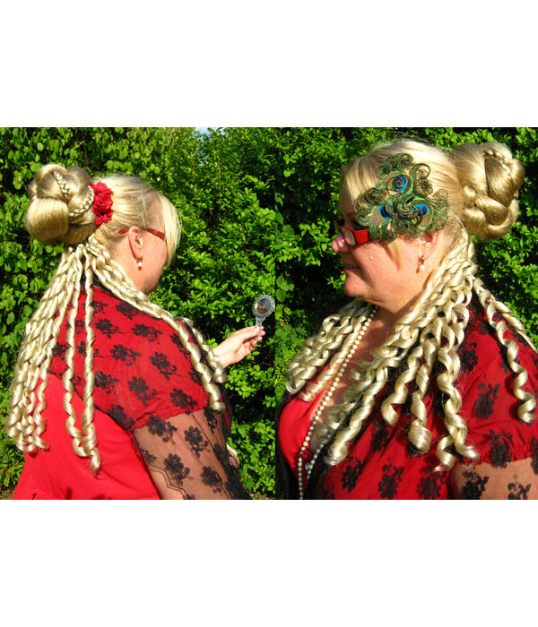 Clip-in Korkenzieherlocken, historisch, Barock oder Sissi