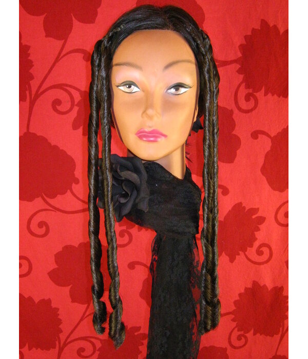 Korkenzieherlocken an Clips