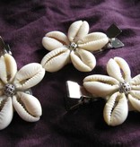 Cowry Hair Jewelry, silver