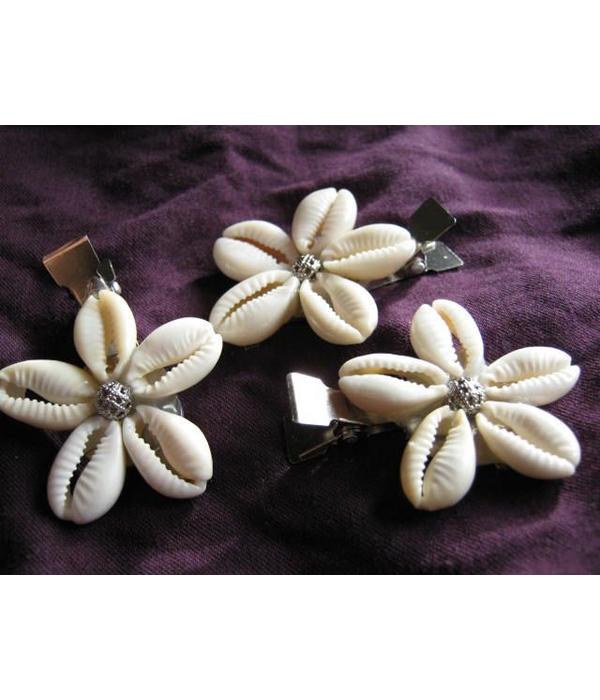 Cowry Hair Jewelry, silver