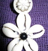 2 Cowry Hair & Belt Clips, black