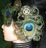 Steampunk Peacock Feather Fascinator
