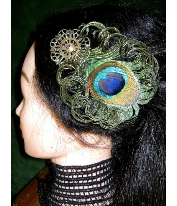 Zeitgeist Peacock Hair Jewelry Set