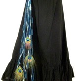 Goth Mermaid (peacock) belt clip/ yarn falls