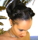 Supersize Fantasy Afro Bun, twisted