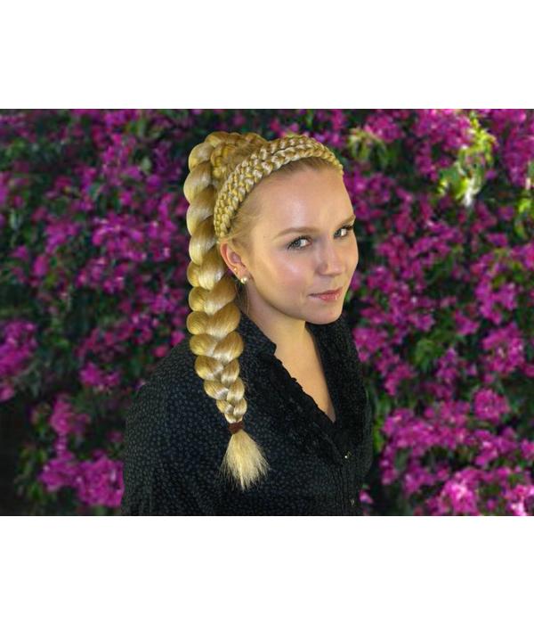 Double Gretel Braid Hair Crown, chunky