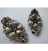 Goth Silver Snowflake Hair Clip