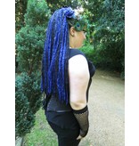 Midnight Blue Goth Dreadlocks Hair Piece