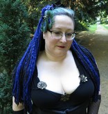 Midnight Blue Goth Dreadlocks Hair Piece