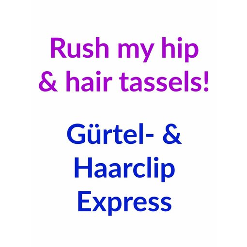 Rush my hip & hair tassels!