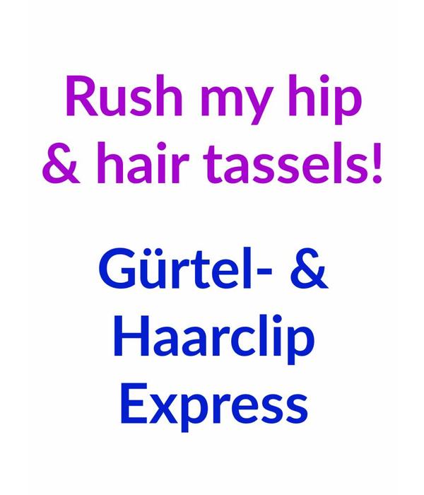 Rush my hip & hair tassels!