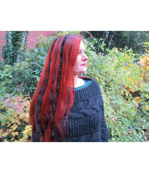 Custom Color Fantasy Hair Extensions With Plain Braids To Add Your