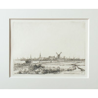 ETCHING View of Amsterdam