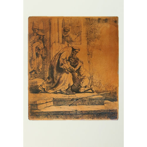 Postcards Copperplate and Etching Prodigal Son 