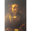 Postcard Rembrandt's  Second Wife Hendrickje