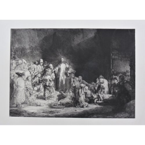 ETCHING Christ preaching ('The hundred-guilderprint') 