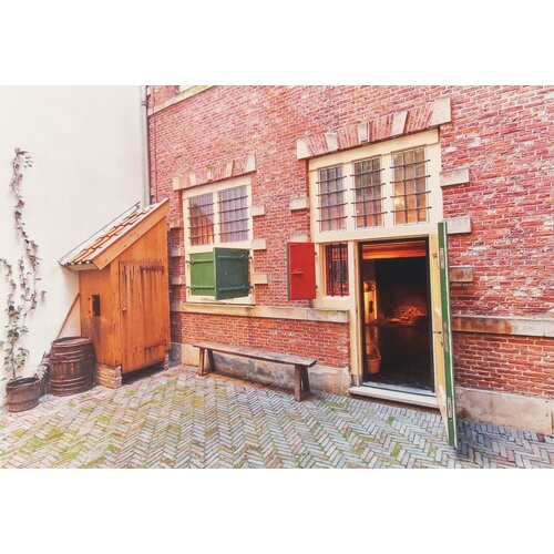 Postcard Courtyard Rembrandt House 