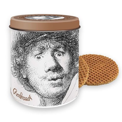 Blik met stroopwafels 