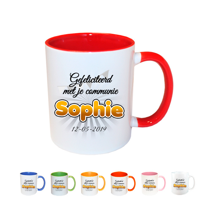 Eerste Communie Mok Met Naam huismerk kopen in de aanbieding