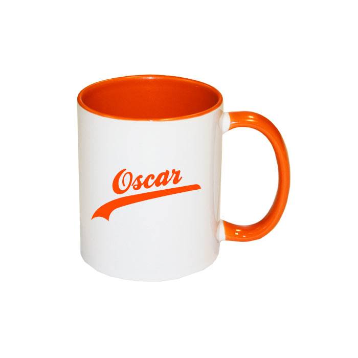 Mok Met Naam Funky Oranje huismerk kopen in de aanbieding