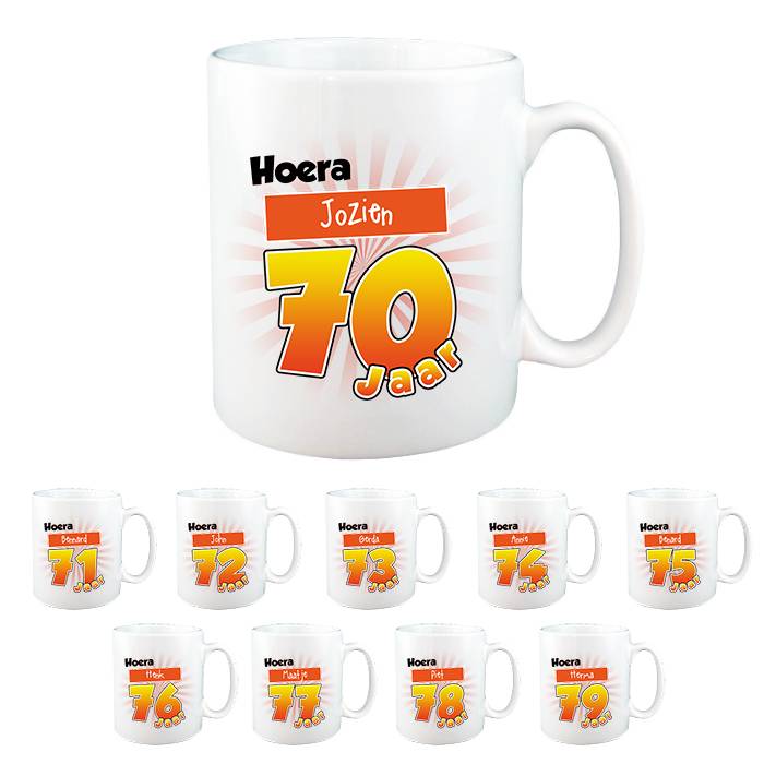 Mok 70 71 72 73 74 75 76 77 78 79 Jaar huismerk kopen in de aanbieding Mok 70 71 72 73 74 75 76 77 78 79 Jaar huismerk kopen in de aanbieding