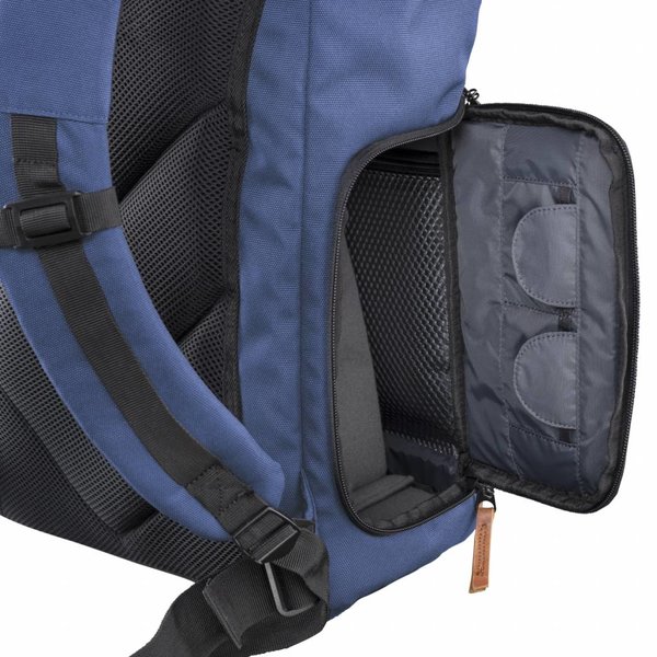 Mantona Camera Backpack Luis blue, retro
