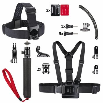 Kit de fixation sur casque Mantona pour GoPro - walimex / walimex pro