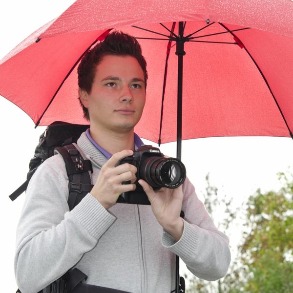 Walimex Pro Swing Handsfree Umbrella red w. Carrier System