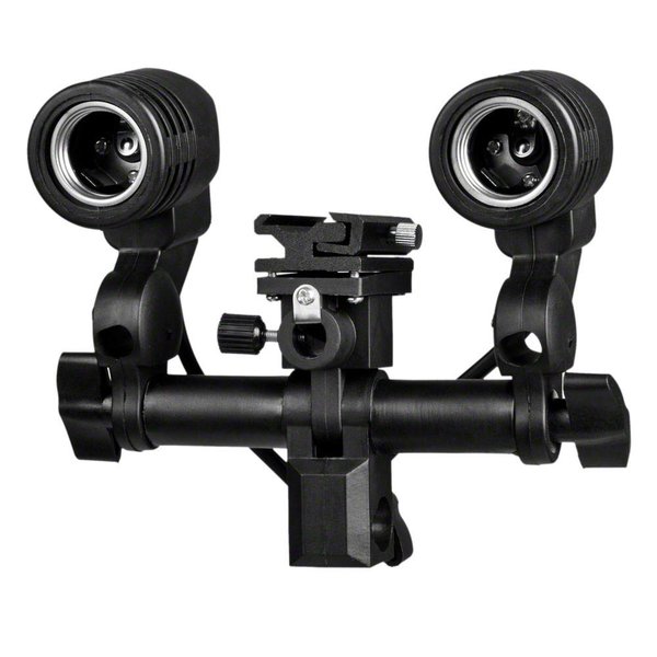 Dual Lamp Holder E27+ Hotshoe